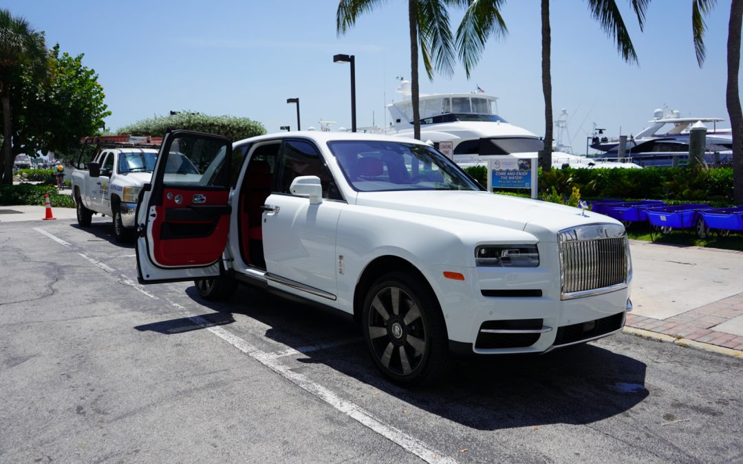 Rolls Royce Cullinan White Red Exotic Miami Rental