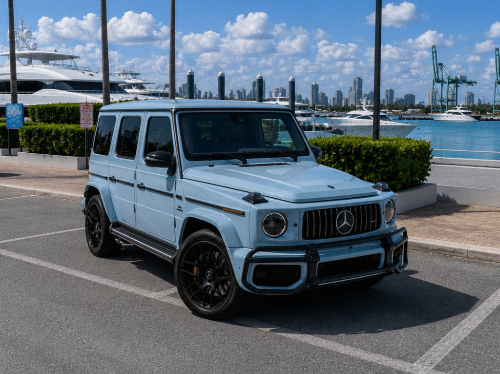 Rent Mercedes G63 in Miami,. Exotic Miami Car Rental, EMCR Miami