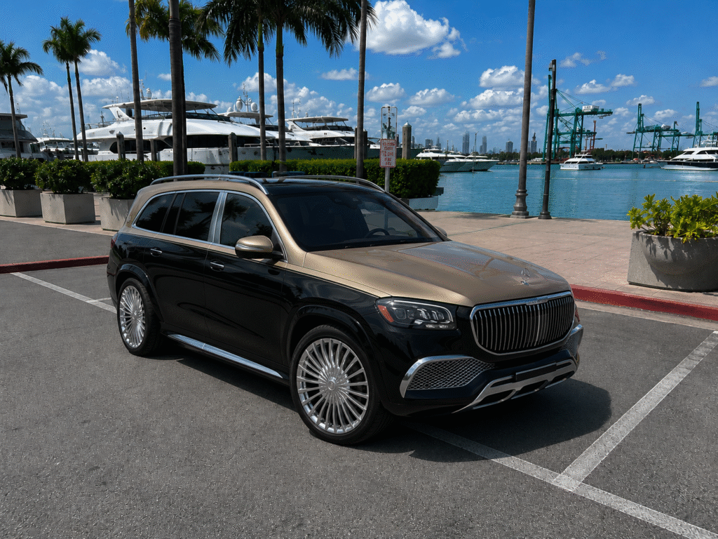 Mercedes Maybach GLS600 For Rent in Miami Exotic Miami Car Rental EMCR