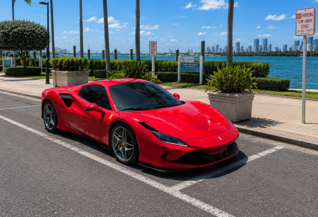 Rent Ferrari F8 Spyder in Miami,. Exotic Miami Car Rental, EMCR Miami