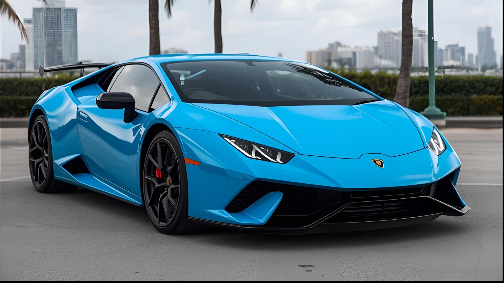 EMCR Exotic Miami Car Rental - rent a Lamborghini Huracan Evo Coupe in Miami