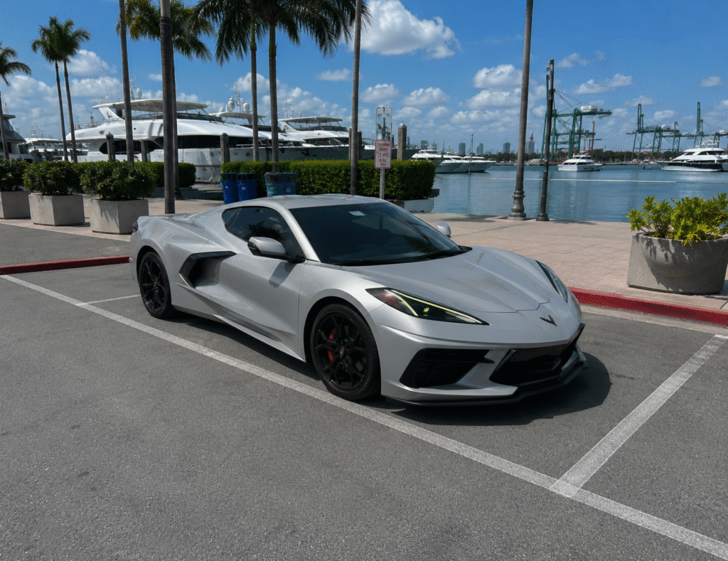 Rent Corvette C8 in Miami,. Exotic Miami Car Rental, EMCR Miami
