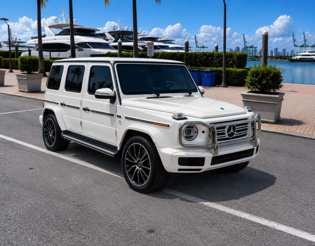 Rent Mercedes G550 in Miami,. Exotic Miami Car Rental, EMCR Miami